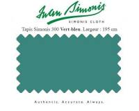 Drap de billard Carambole Tapis Simonis 300 195 cm vert-bleu