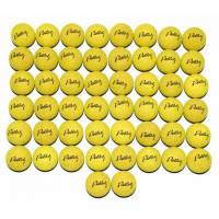 50 Balles de Baby-Foot jaunes PETIOT