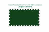 Drap de Billard Snooker Tapis 6811 Strachan Tournament 219 cm Vert Olive WoE