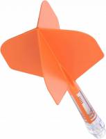 Tige et ailette intégrées Cuesoul Dart Flight/Shaft ROST T19 Carbon Shaft Orange/White Standard Flights Taille:1