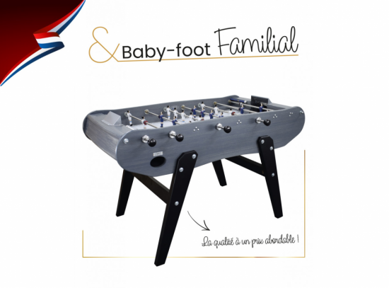 Baby-foot PETIOT Baby-Foot Familial Gris