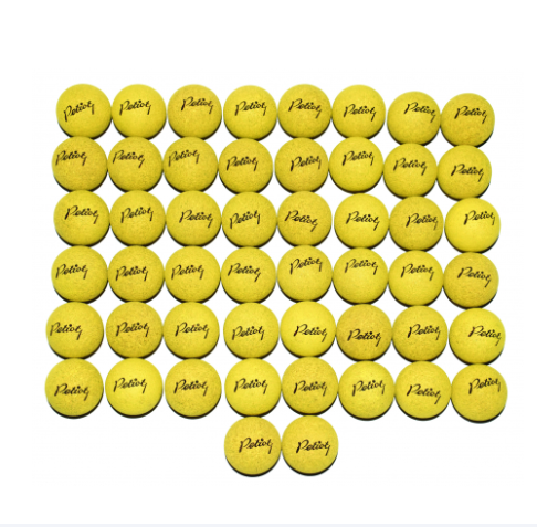 50 Balles de Baby-Foot jaunes